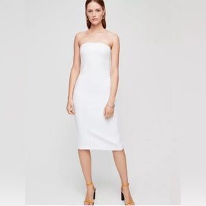 Aritzia Babaton Brees  Black Midi Strapless Formal 
, Cocktail Dress NWT 6
